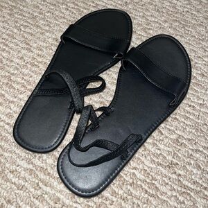 Black Strappy Sandals